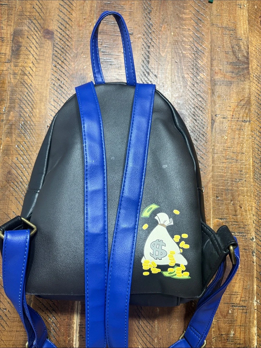 Disney x Loungefly Moneybags Scrooge McDuck Mini Backpack in Black and Gold